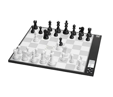 black and white chess board digital screen active game